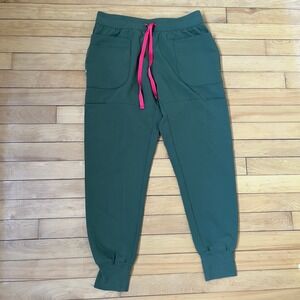 FIGS Zamorra Jogger Scrub Pants Moss Green Womens Medium W21SW2064